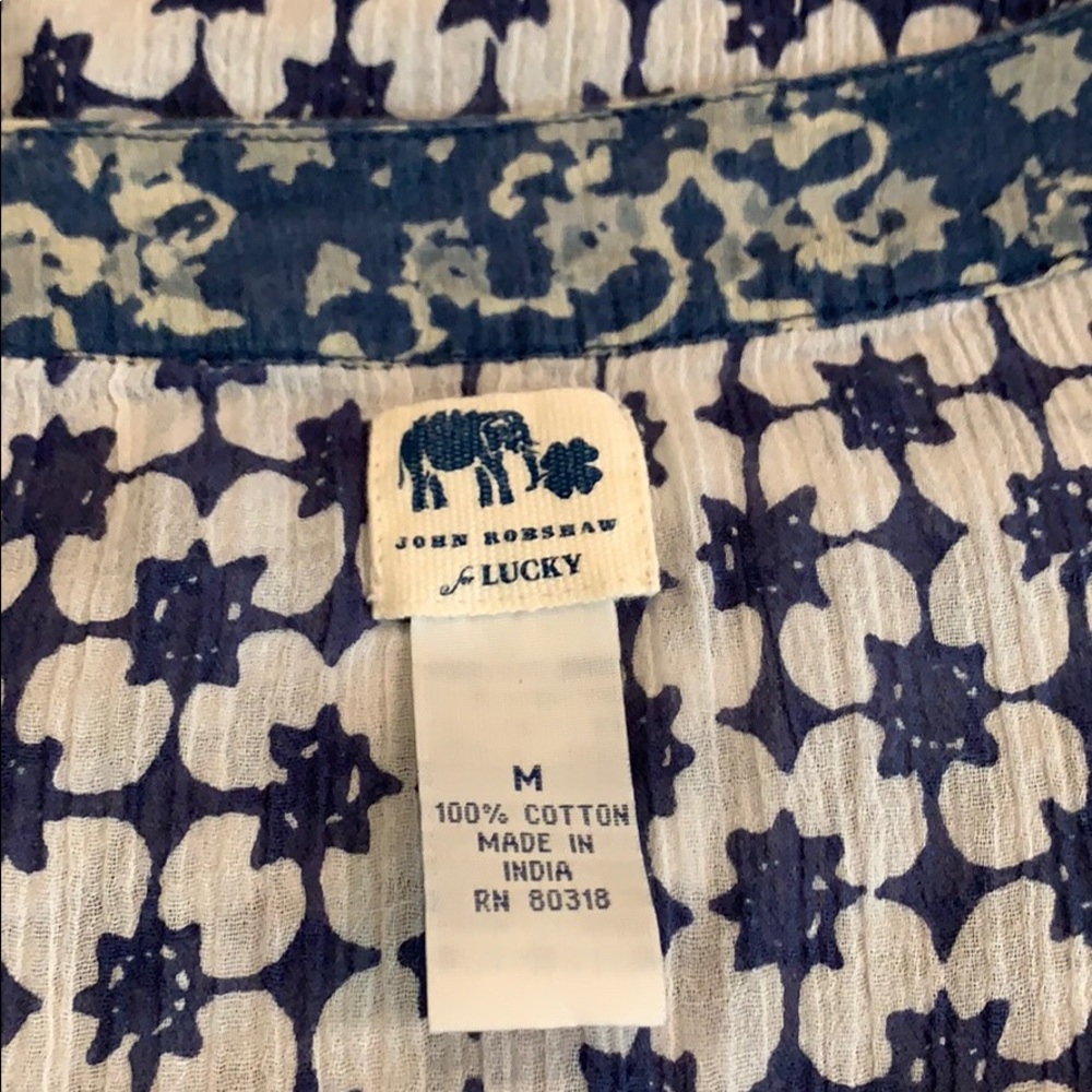 Lucky Brand John Robshaw cotton boho tank top. - Picture 6 of 9